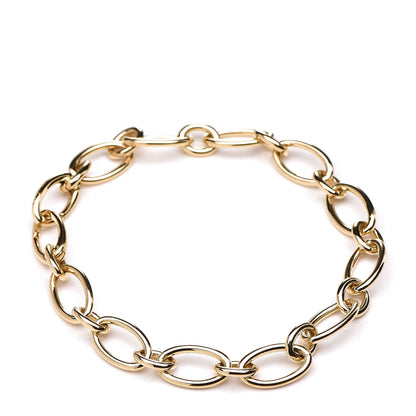 Tiffany 18K Yellow Gold Clasping Oval Link Bracelet 1 of 4