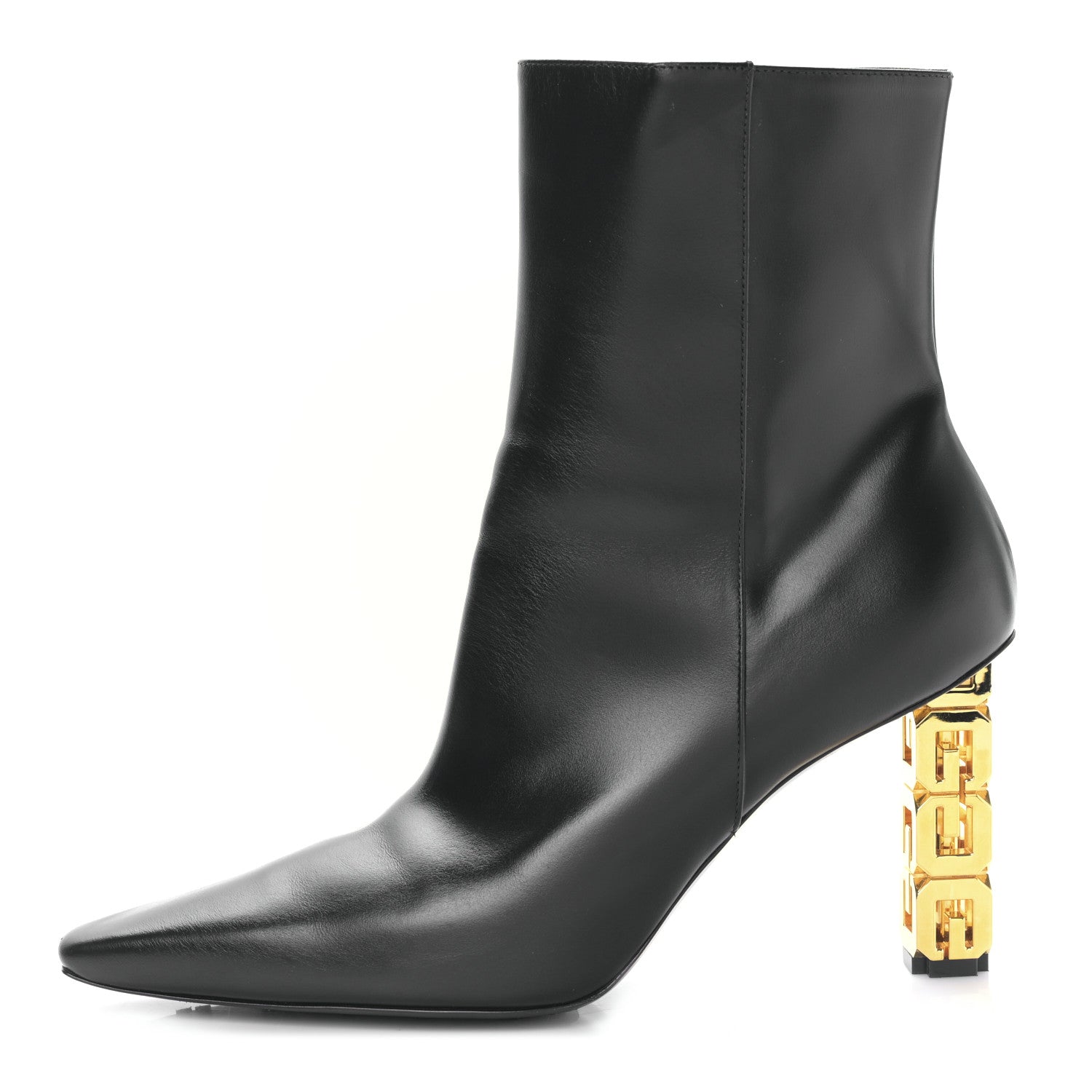 Givenchy Calfskin G Cube Heel Ankle Boots 41 Black 1 of 8