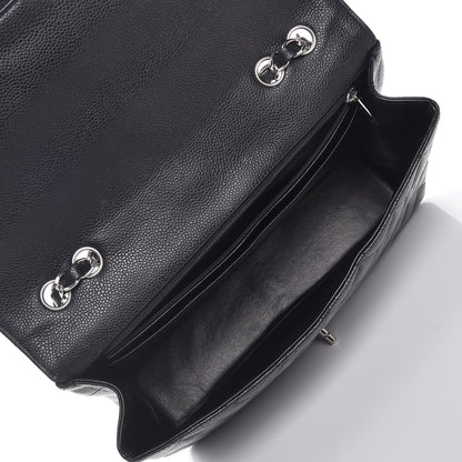 Chanel Caviar Quilted Jumbo Single Flap Black 6 of 9