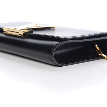Louis Vuitton Calfskin Chain Louise MM Black 8 of 9