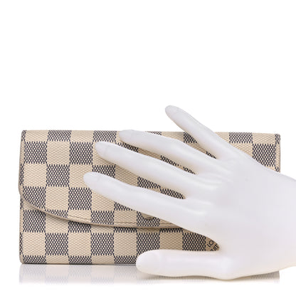 Louis Vuitton Damier Azur Emilie Wallet 2 of 17