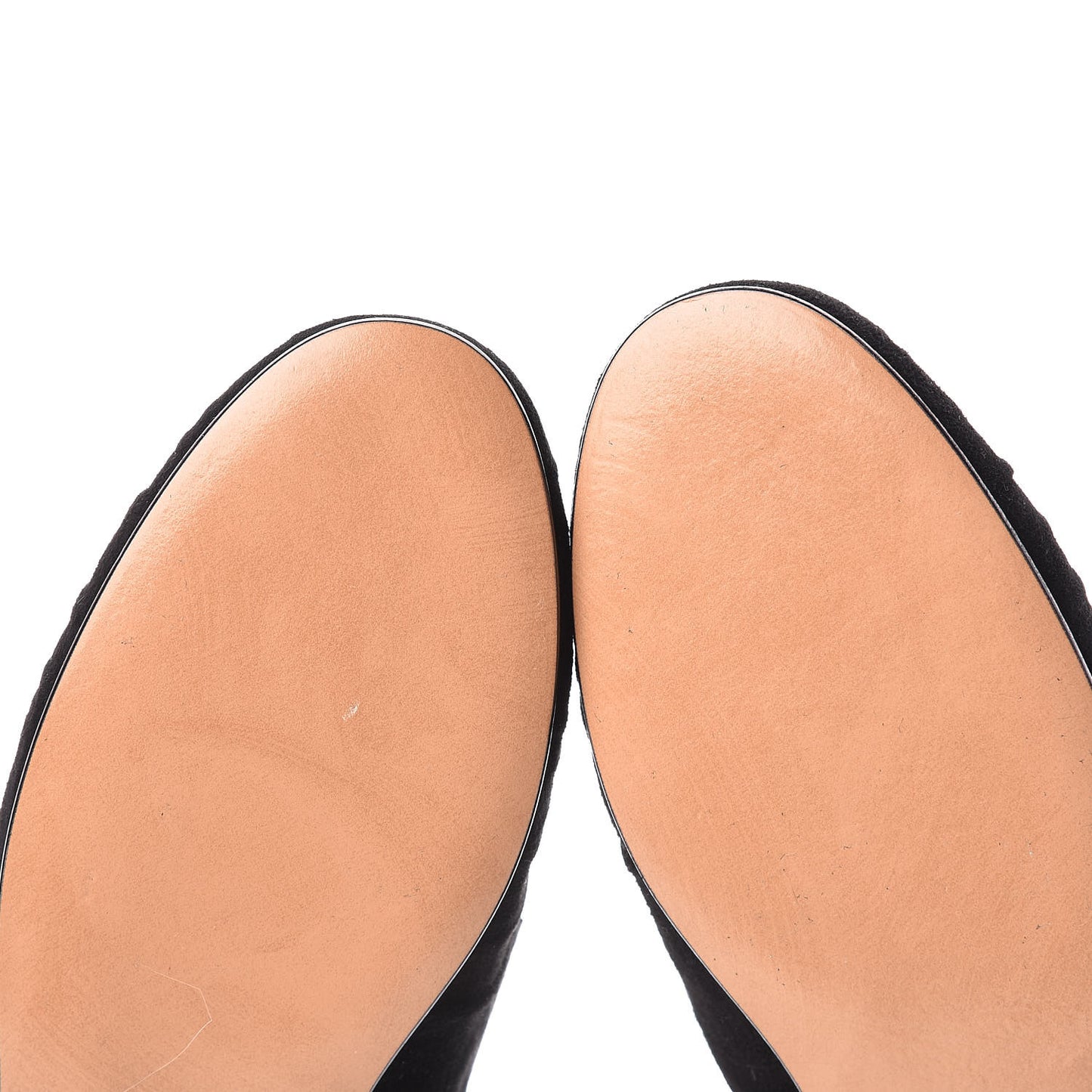 Suede Womens Macro Stud Loafers 38 Black