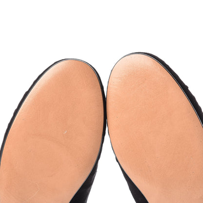 Valentino Garavani Suede Womens Macro Stud Loafers 38 Black 6 of 14