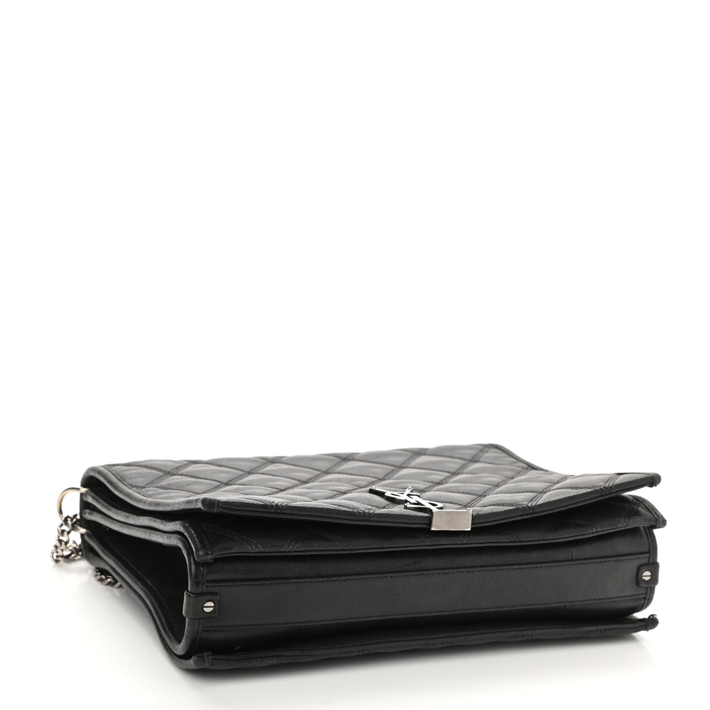 Lambskin Quilted Small Becky Chain Bag Black