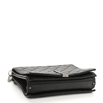 Saint Laurent Lambskin Quilted Small Becky Chain Bag Black 4 of 12