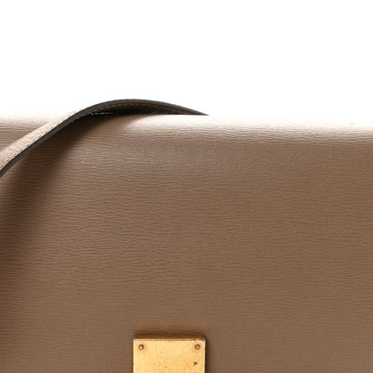 Celine Liege Calfskin Medium Classic Box Flap Bag Taupe 8 of 10