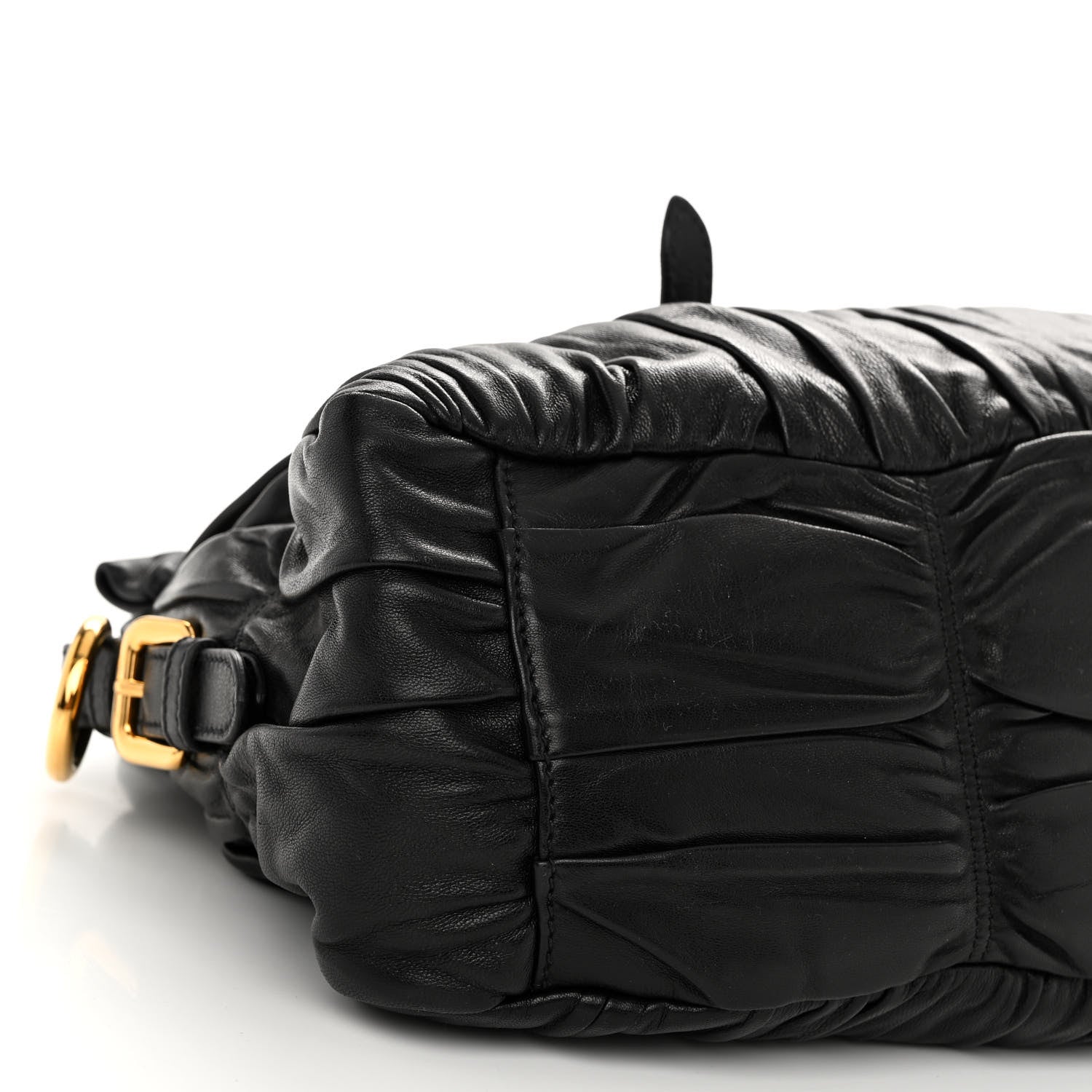 Prada Nappa Gaufre Shopping Satchel Black 8 of 10