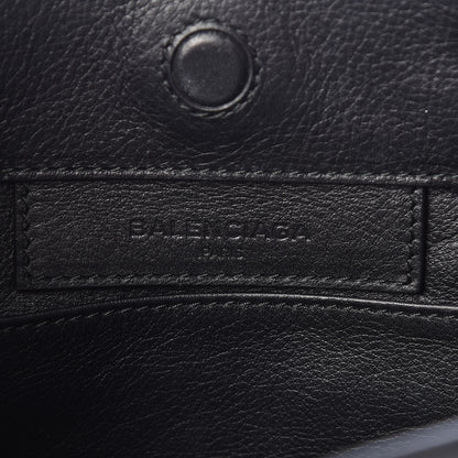 Balenciaga Grained Calfskin Papier Mini A4 Zip Around Tote Black 6 of 10