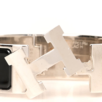 Hermes Enamel Wide Clic Clac H Bracelet PM Black 4 of 5