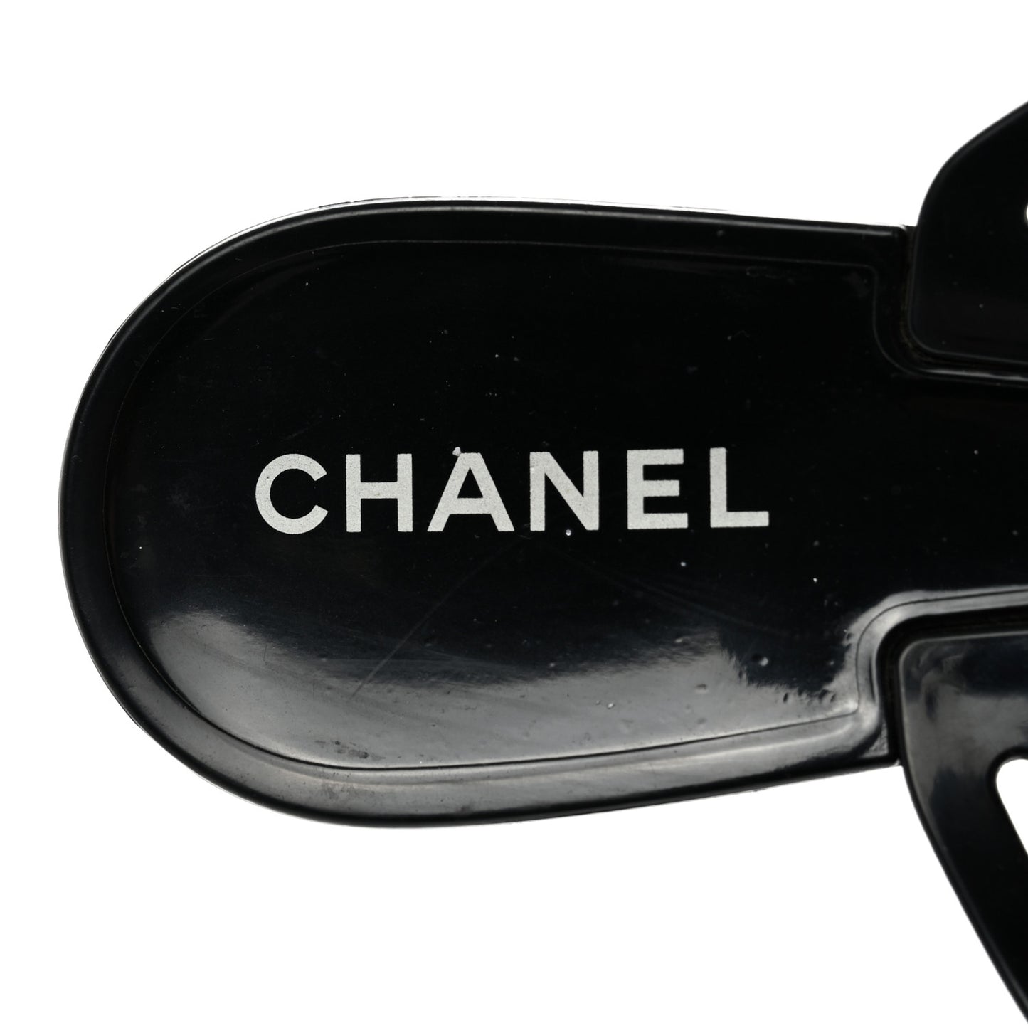 Jelly Camellia Thong Sandals 41 Black Ivory