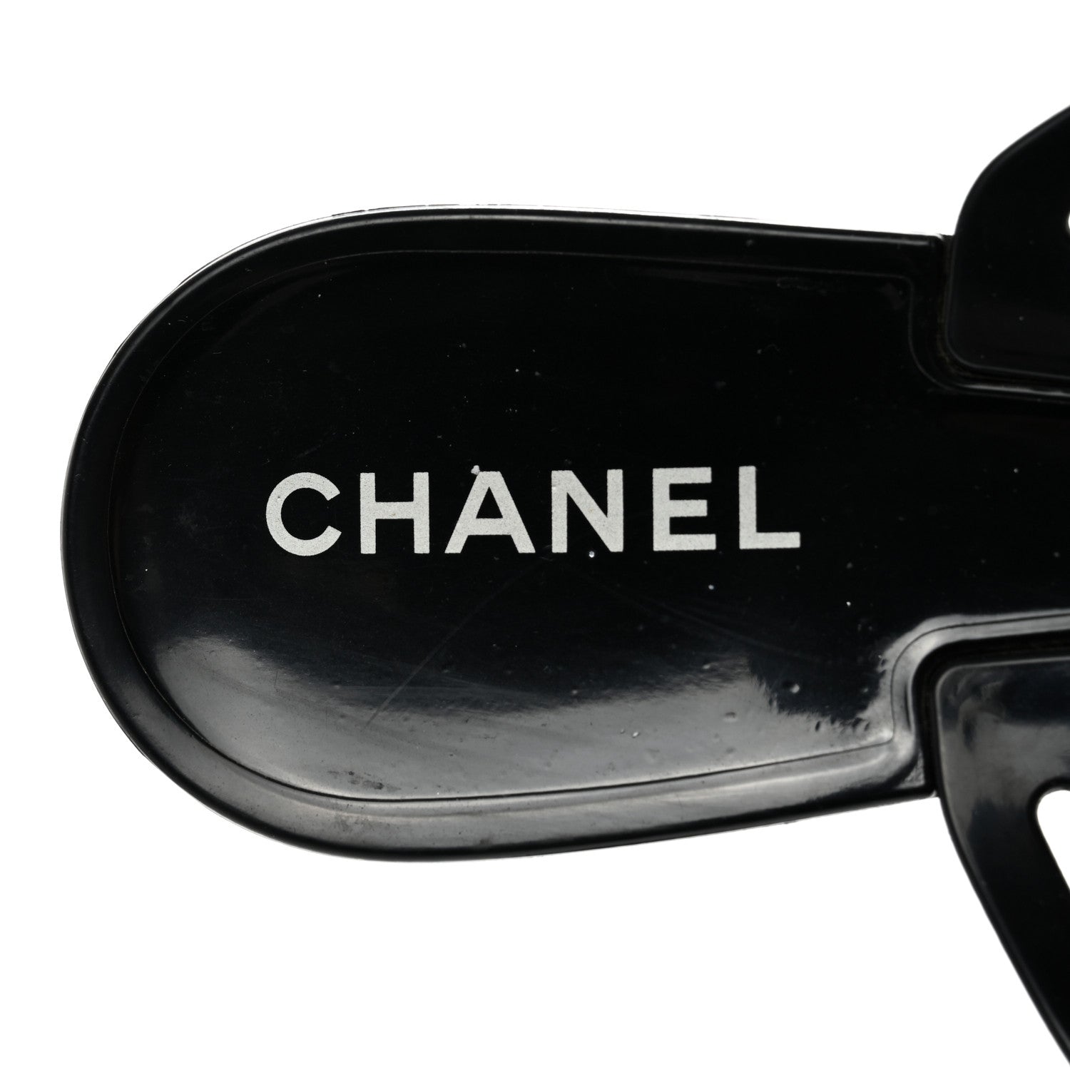 Chanel Jelly Camellia Thong Sandals 41 Black Ivory 8 of 12