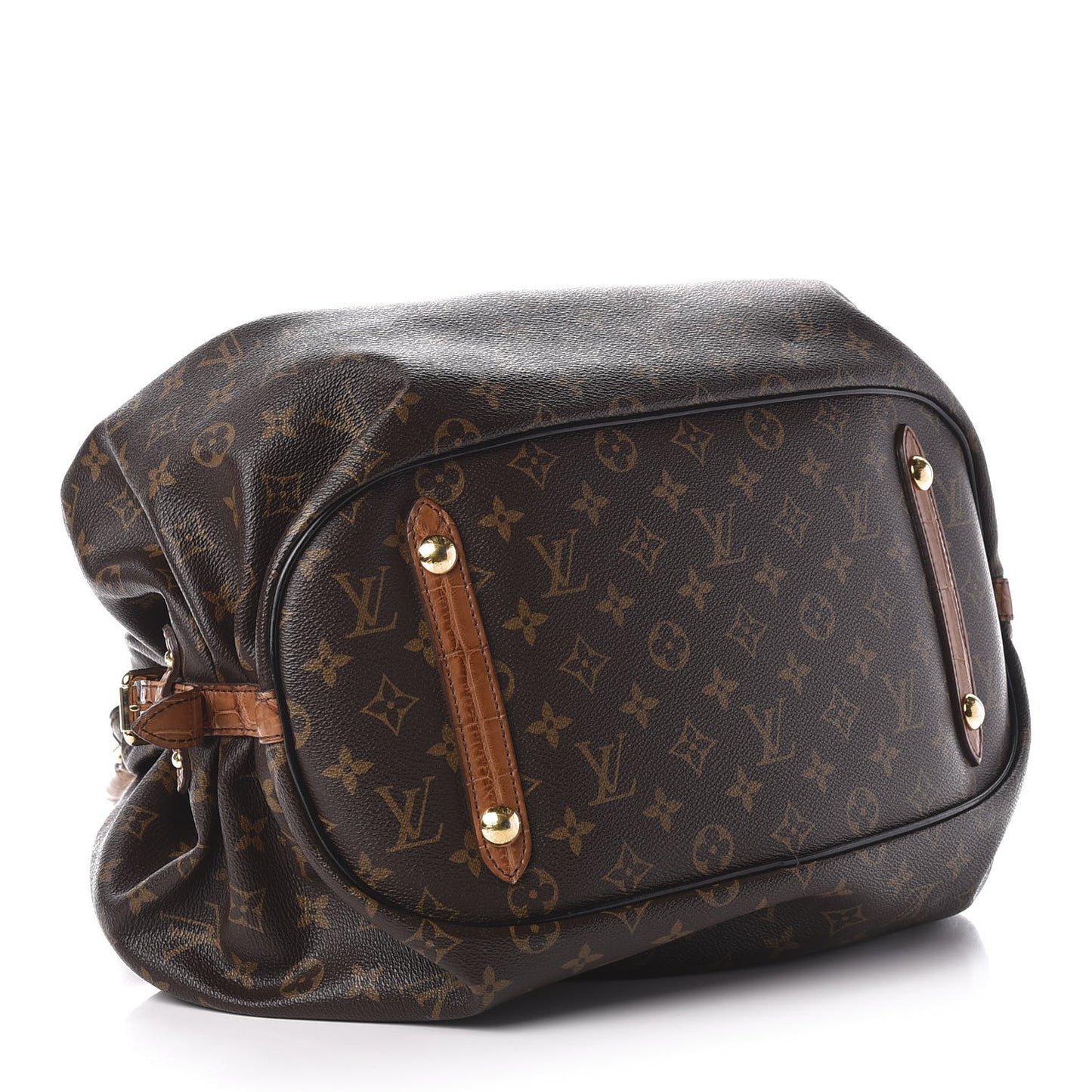 Monogram Alligator Trim Mahina XL