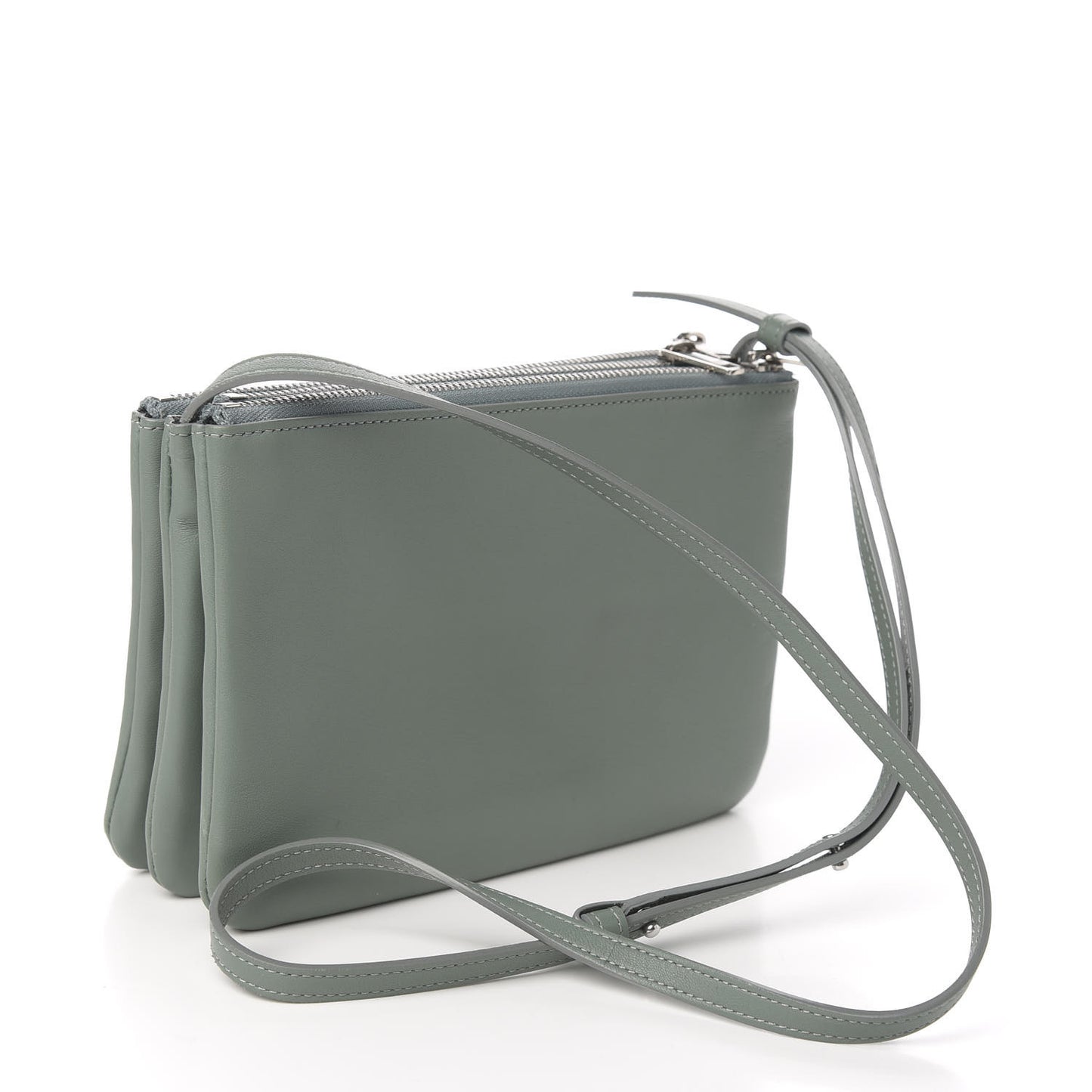 Lambskin Small Trio Crossbody Bag Celadon