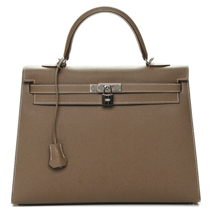 Hermes Epsom Kelly Sellier 35 Etoupe 1 of 27
