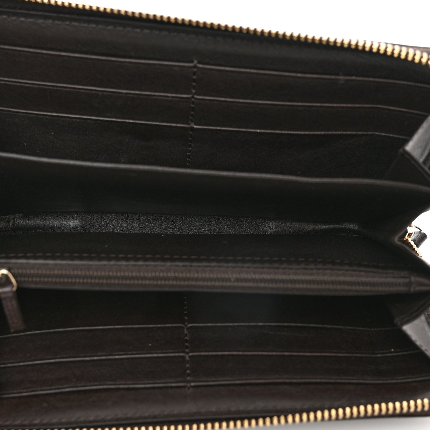 Monogram Margaux Calfskin Sukey Zip Around Wallet Beige Ebony Cocoa