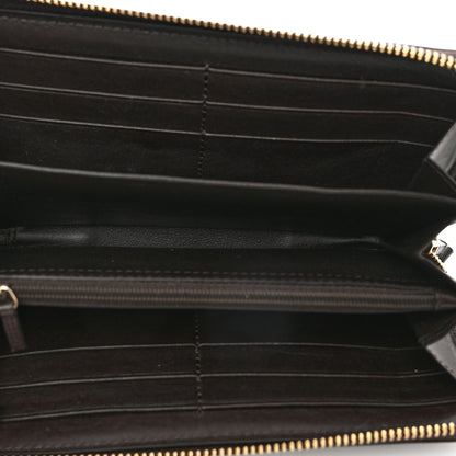 Gucci Monogram Margaux Calfskin Sukey Zip Around Wallet Beige Ebony Cocoa 5 of 8