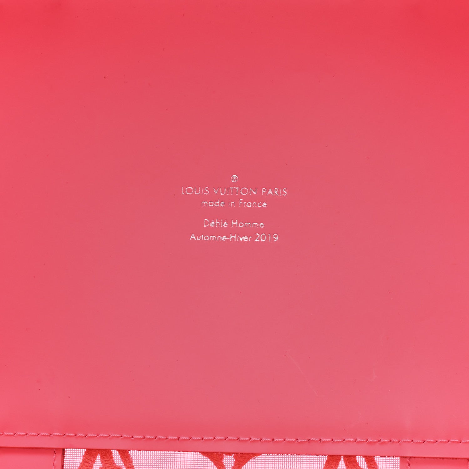 Louis Vuitton Monogram Fluo See Through Keepall Bandouliere 50 Rose 5 of 9
