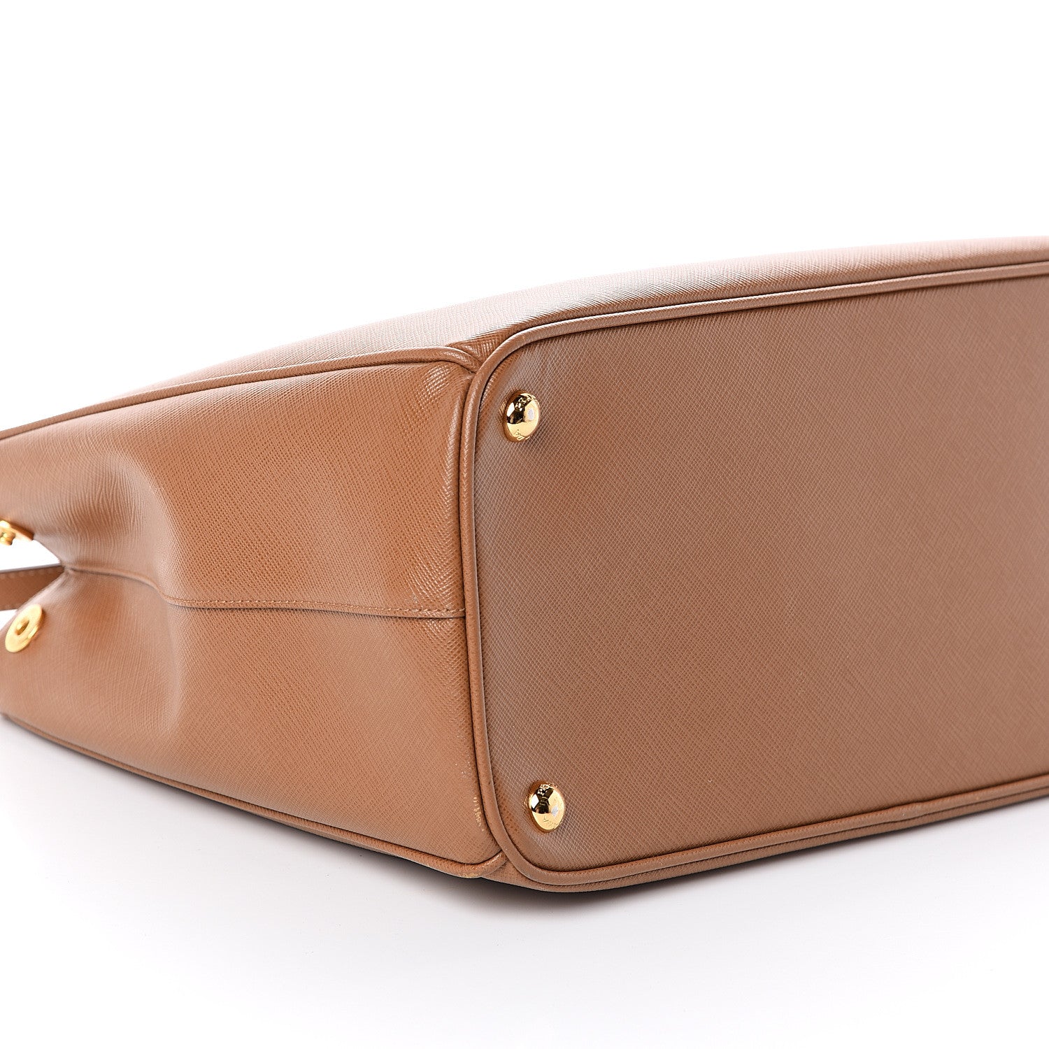 Prada Saffiano Medium Galleria Double Zip Tote Caramel 7 of 8