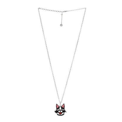 Gucci Sterling Silver Enamel Bosco Pendant Necklace 3 of 7