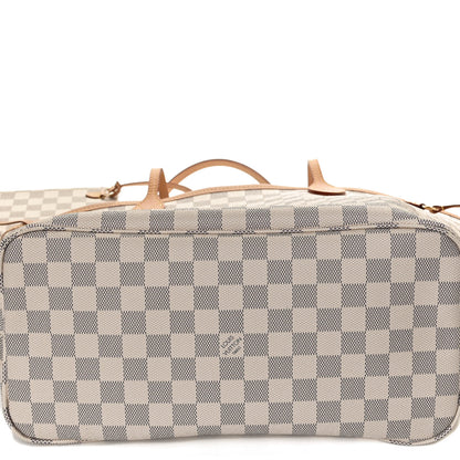 Louis Vuitton Damier Azur Neo Neverfull MM Rose Ballerine 15 of 17