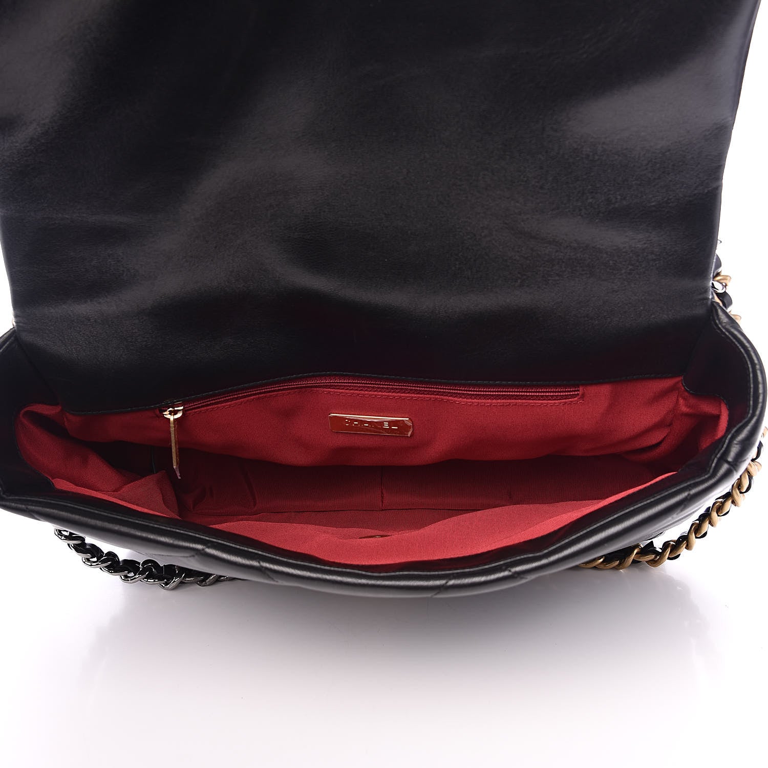 Chanel Goatskin Quilted Maxi 19 Flap Black 5 of 11