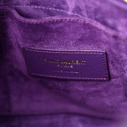 Saint Laurent Calfskin Nano Sac De Jour Purple 7 of 10