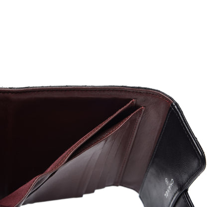 Chanel Lambskin Quilted Compact Flap Wallet Black 5 of 12