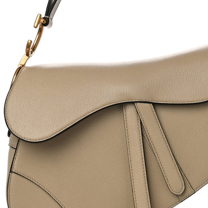 Christian Dior Calfskin Saddle Bag Taupe 10 of 11