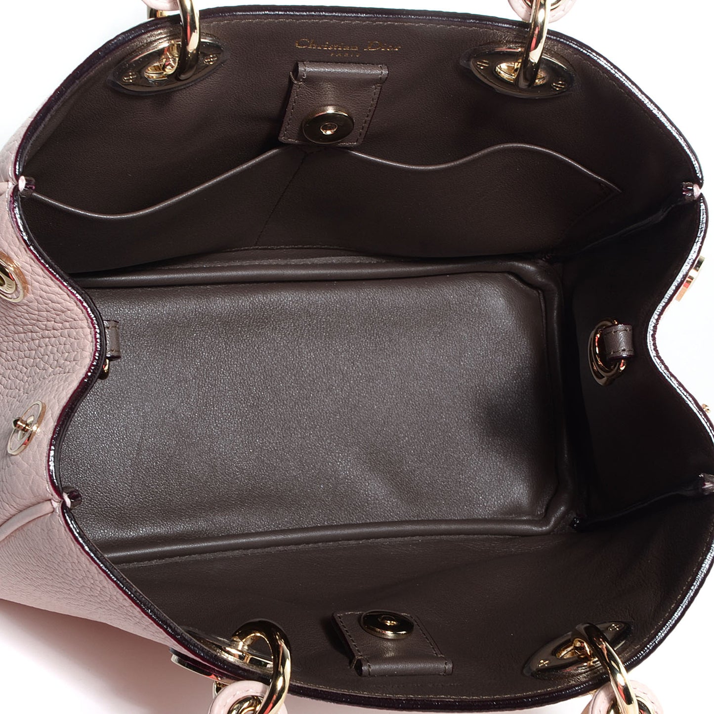 Bullcalf Small Diorissimo Tote Rose Poudre