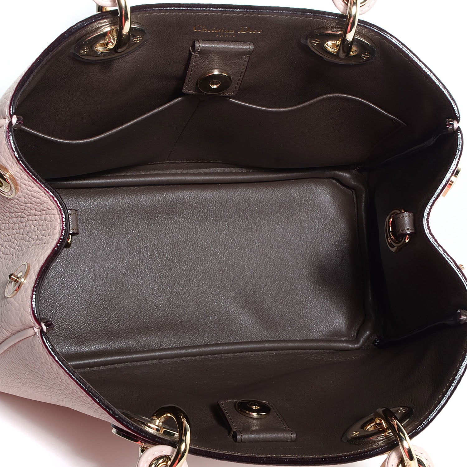 Christian Dior Bullcalf Small Diorissimo Tote Rose Poudre 7 of 13