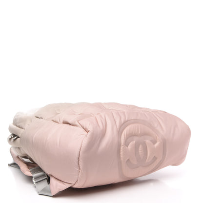 Chanel Nylon Embossed Small Doudoune Backpack Pink Grey White 3 of 8