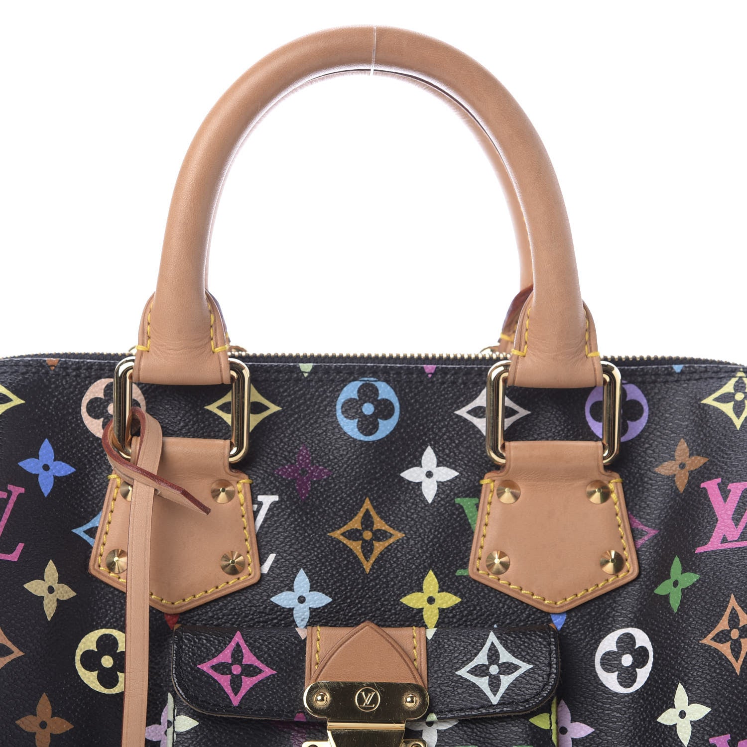 Louis Vuitton Monogram Multicolor Speedy 30 Black 8 of 9