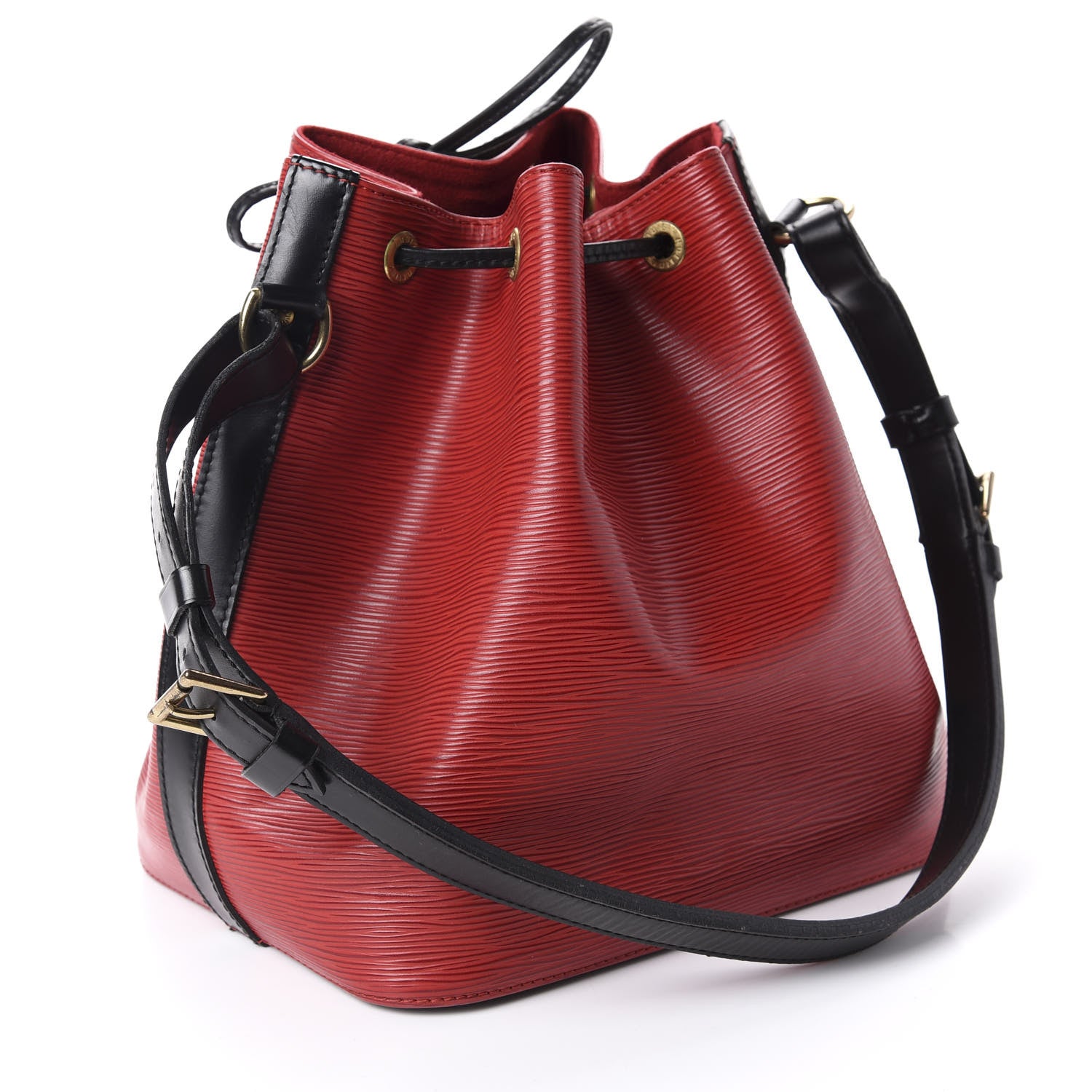 Louis Vuitton Epi Petit Noe Red Black 3 of 10