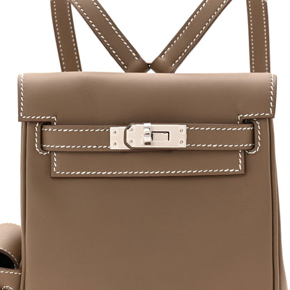 Hermes Swift Kelly Jump Backpack Etoupe 8 of 10