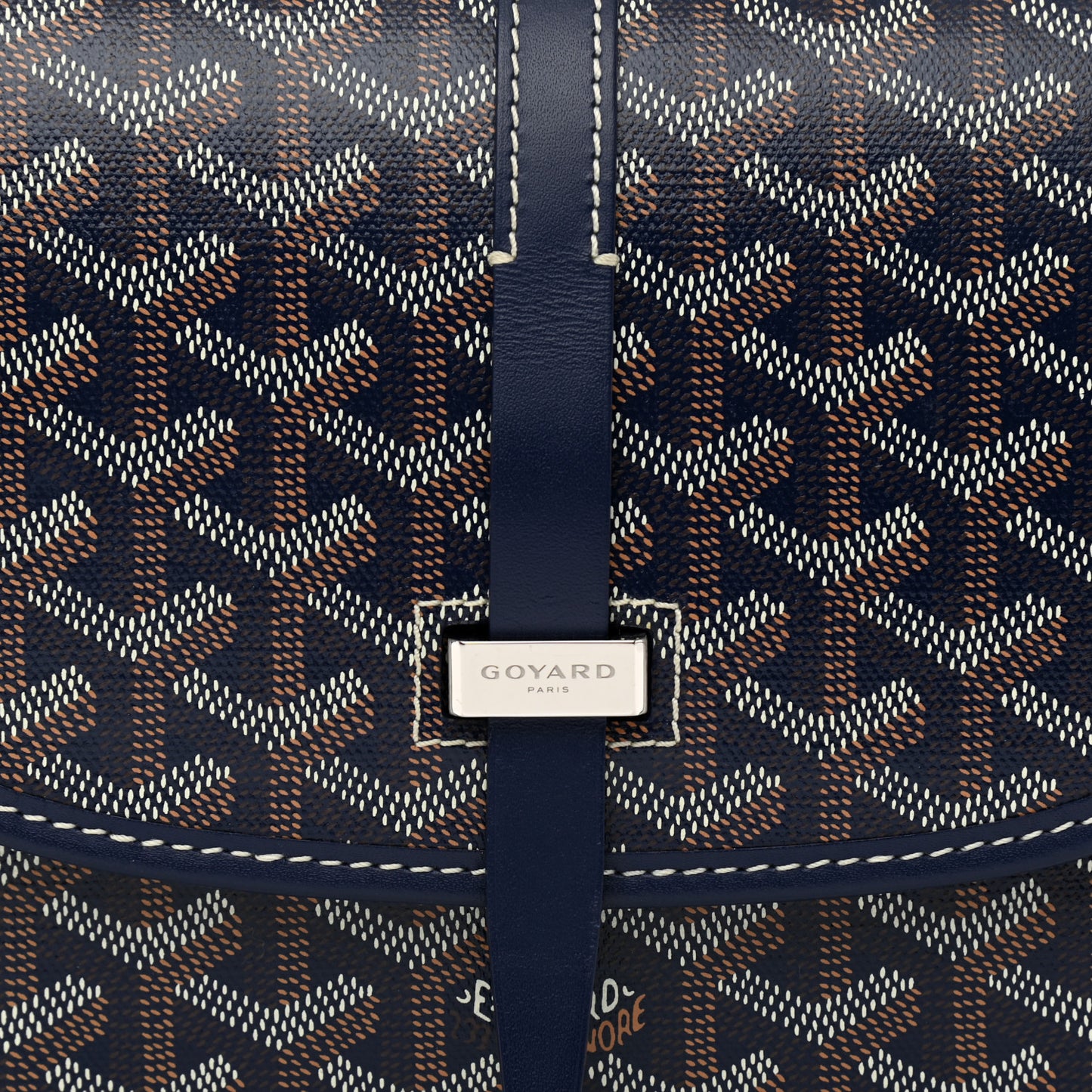 Goyardine Belvedere II PM Messenger Bag Navy