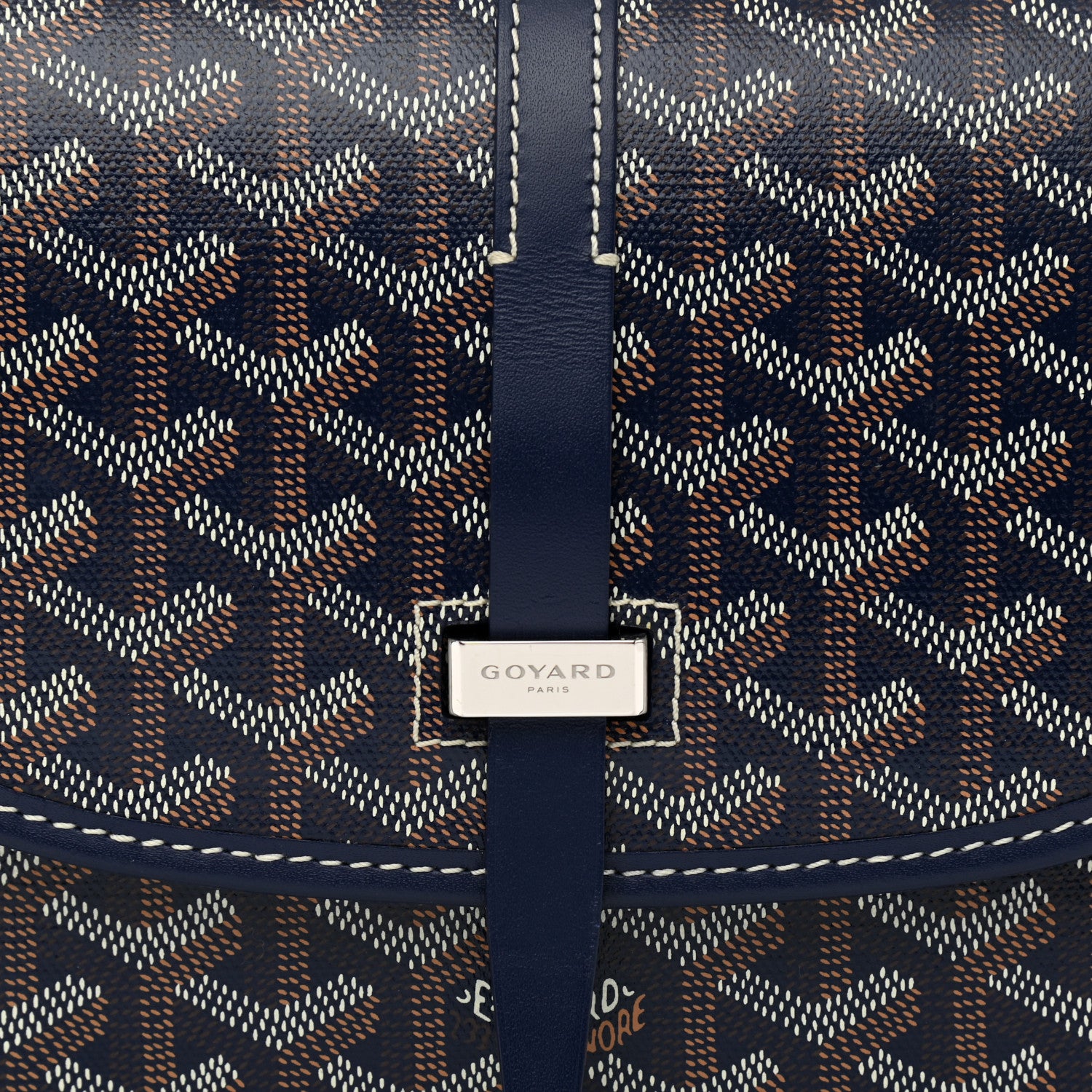 Goyard Goyardine Belvedere II PM Messenger Bag Navy 7 of 9