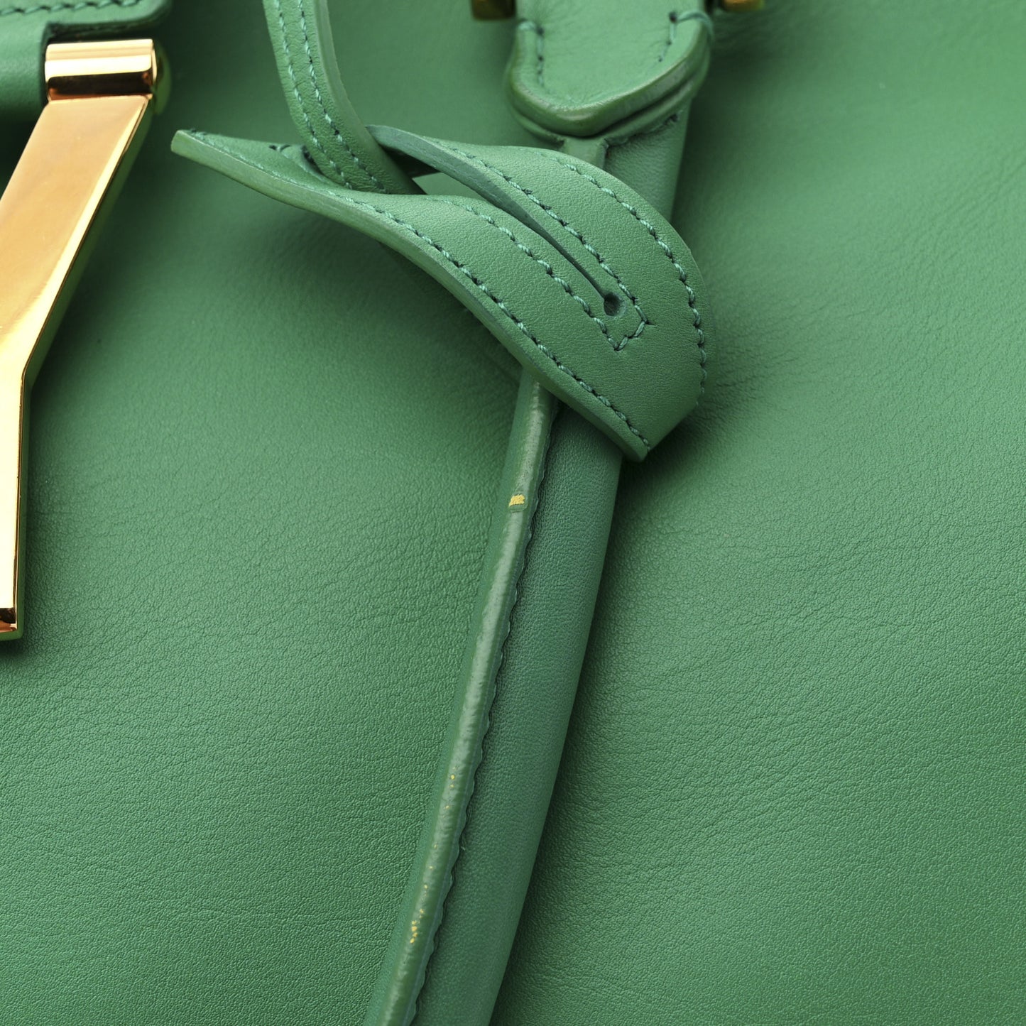 Calfskin Medium Classic Y Cabas Green
