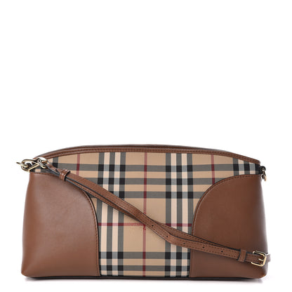 Burberry Horseferry Check Small Chichester Crossbody Clutch Bag Honey Tan 1 of 14