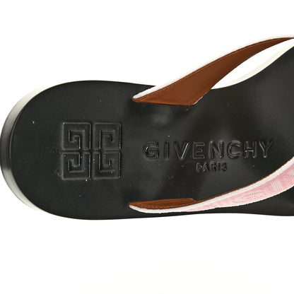 Givenchy Grosgrain Cross Logo Ankle Strap Sandals 36/35.5 Pink White 6 of 7