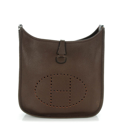Hermes Taurillon Clemence Evelyne III PM Cafe 1 of 8