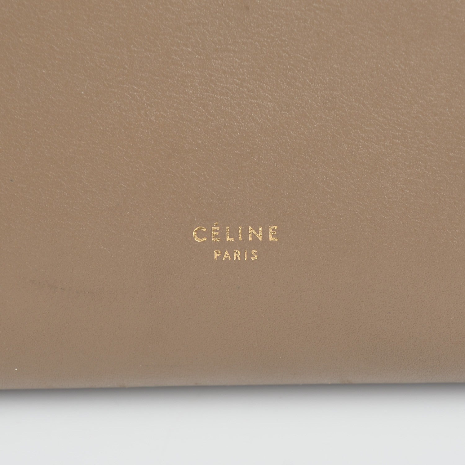 Celine Natural Calfskin Medium Tie Knot Tote Dark Beige Orange Trim 6 of 9