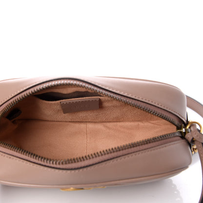 Gucci Calfskin Matelasse Mini GG Marmont Chain Shoulder Bag Porcelain Rose 5 of 7