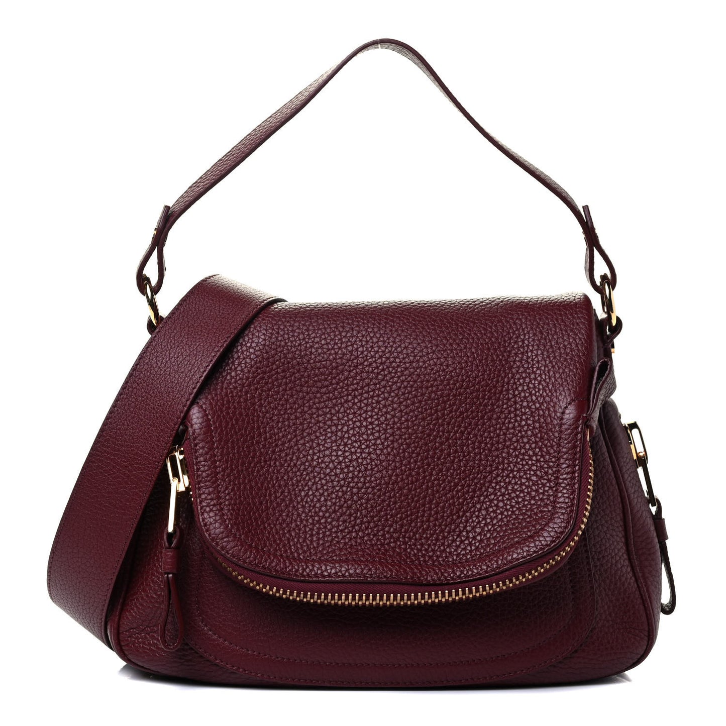 Calfskin Medium Jennifer Crossbody Wine