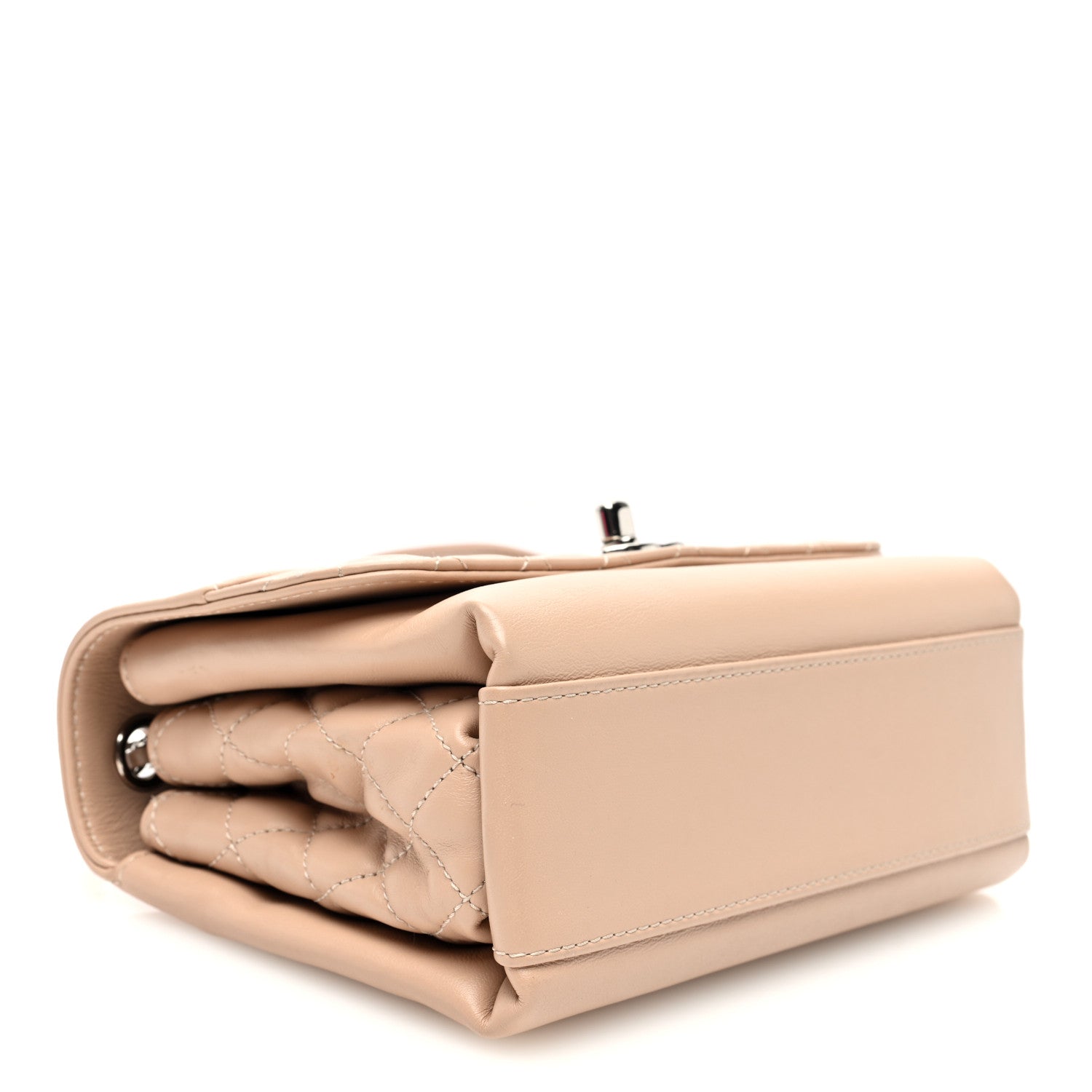 Chanel Calfskin Mini Tramezzo Flap Beige 4 of 12