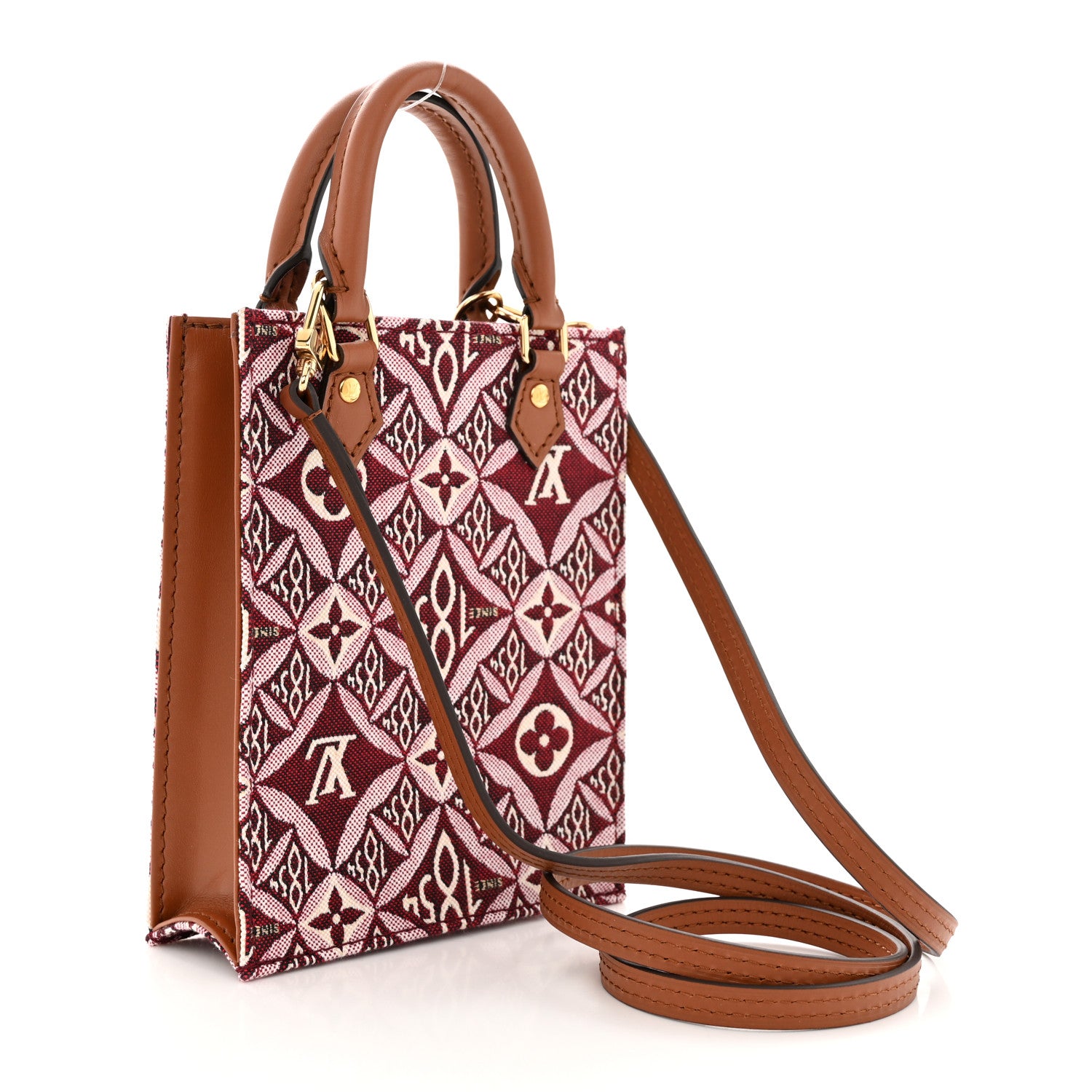 Louis Vuitton Jacquard Since 1854 Petit Sac Plat Bordeaux 3 of 11