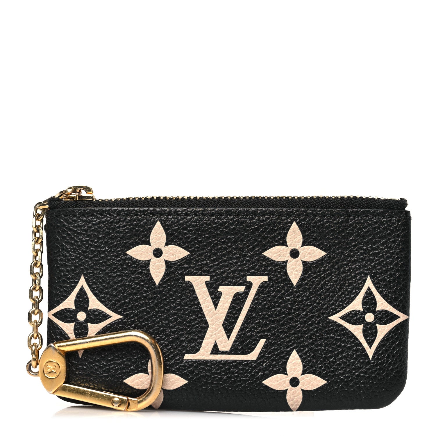 Louis Vuitton Empreinte Monogram Giant Key Pouch Black Beige 1 of 7