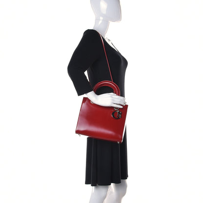 Christian Dior Glazed Calfskin Medium Lady Dior Red 2 of 11