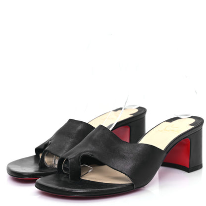 Christian Louboutin Calfskin Viberta 55 Mule 38 Black 3 of 9