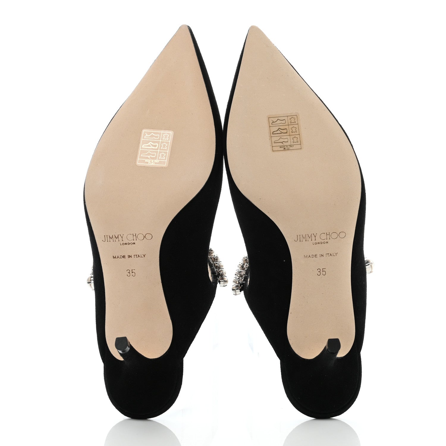 Jimmy Choo Suede Bing 65 Pumps 35 Black 5 of 11