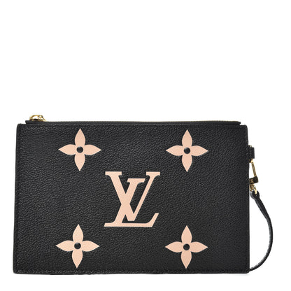 Louis Vuitton Empreinte Monogram Giant Neonoe MM Pochette Black Beige 1 of 6